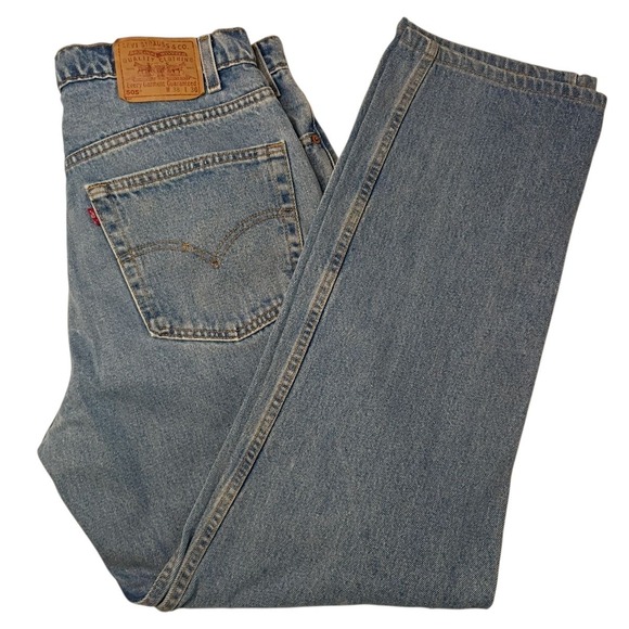 Levi's Other - Vtg 91 Levis 505 Regular Fit Straight 38x36 (36x32) Denim Blue Jeans Zip Fly USA